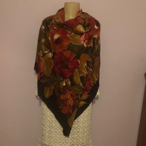 Beautiful oversized Autumn Colors Scarf/Wrap